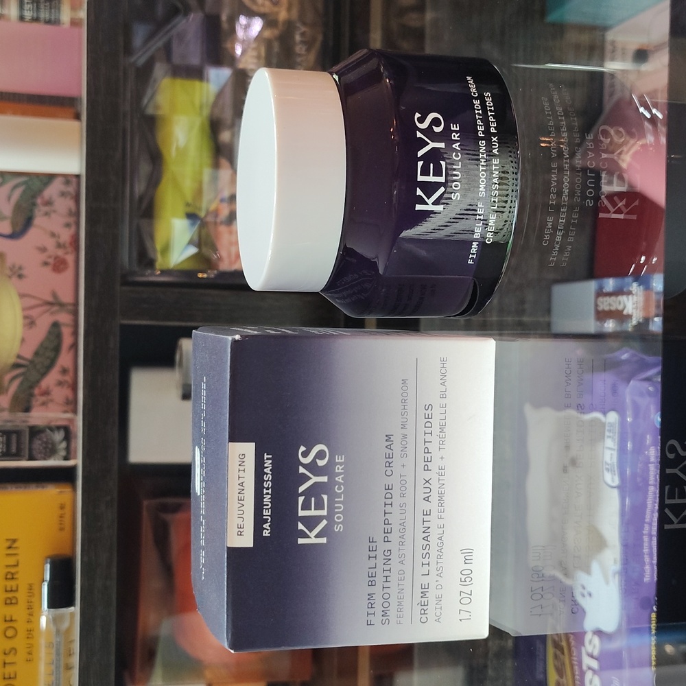 Keys Soulcare Firm Belief Smoothing Peptide Cream, Ultra Hydrating, 1.7 Oz 50ml